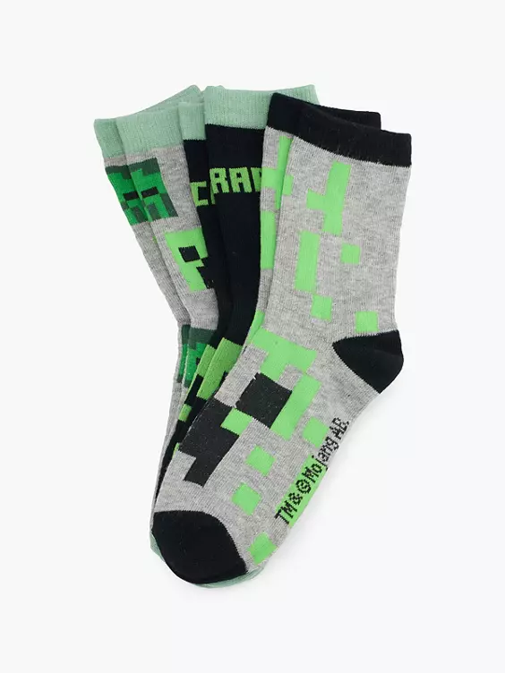 Minecraft 3er Pack Socken