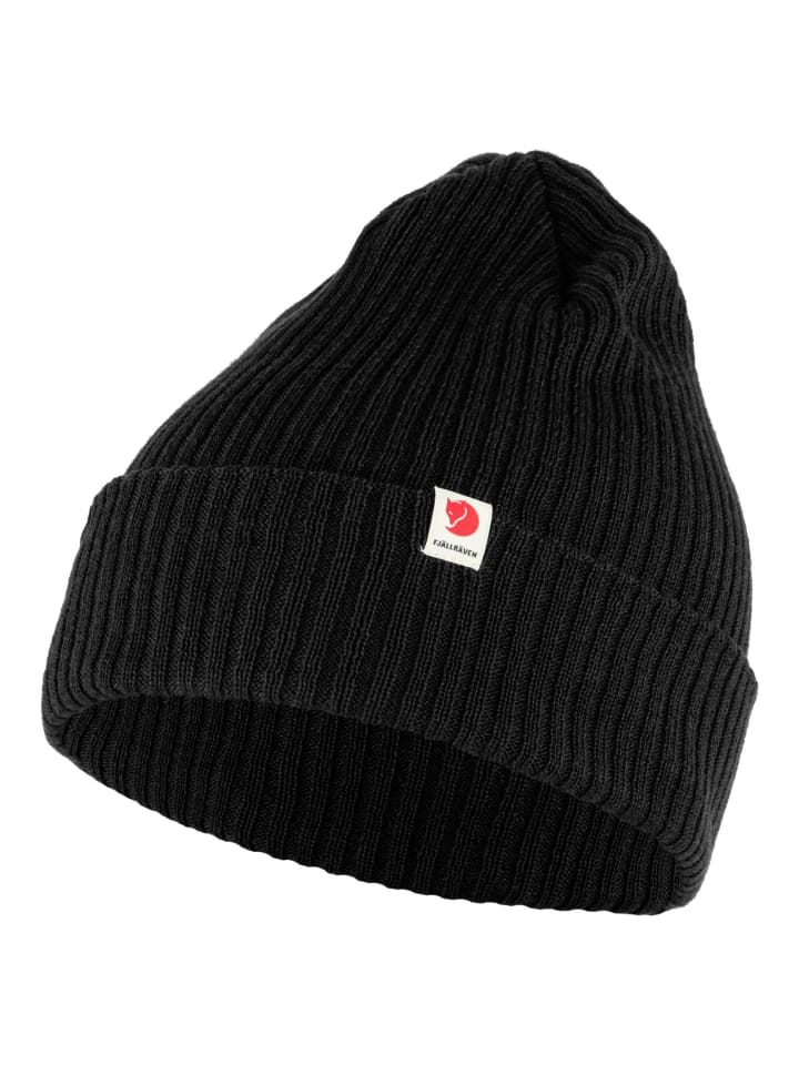 FJÄLLRÄVEN Rib Hat - Mütze (black) in schwarz günstig kaufen onesize