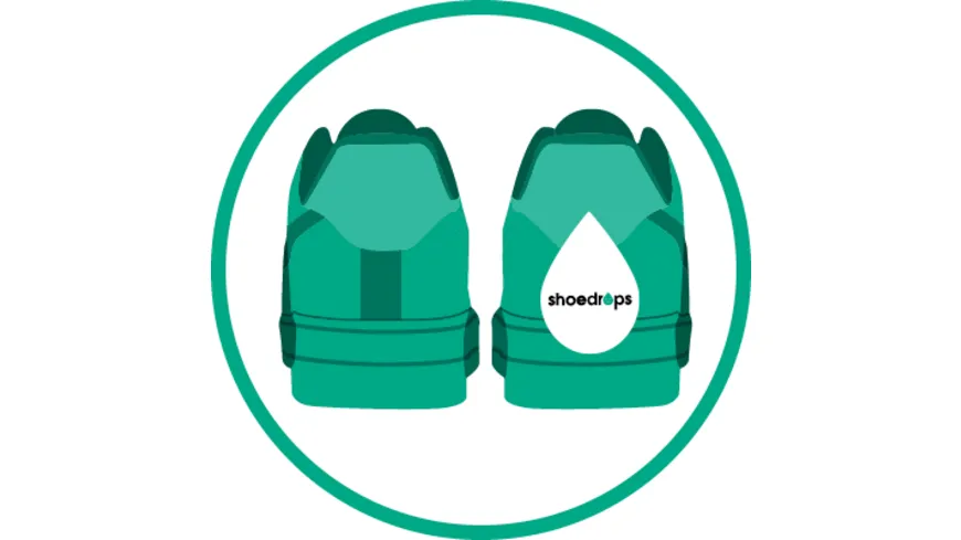 Shoedrops Fersenkappenschutz weiß