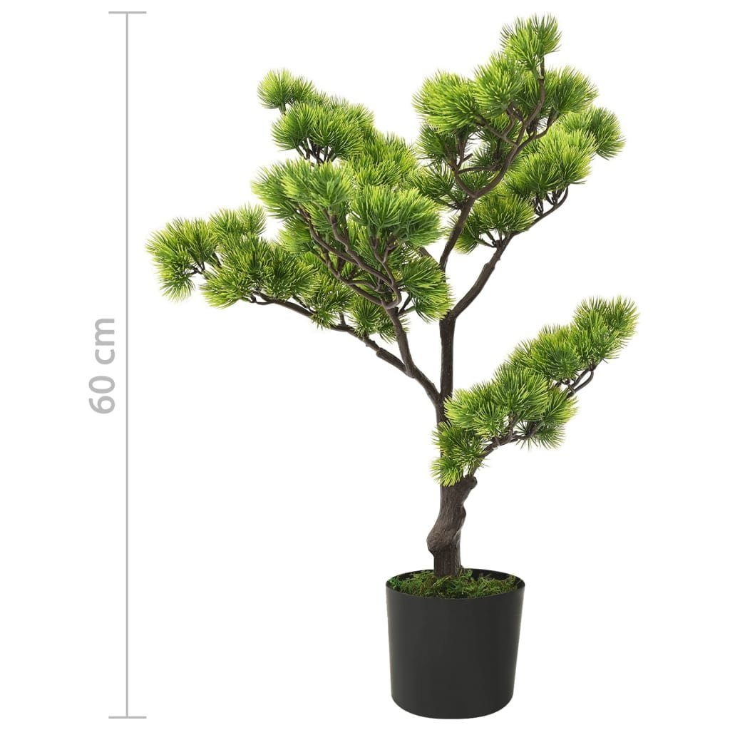 Kunstrasen Künstlicher Bonsai Pinus mit Topf 60 cm Grün, vidaXL, Höhe: 60 mm