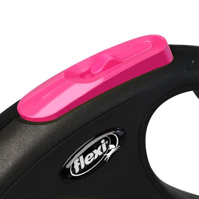 flexi New Neon Gurt-Leine pink, 5 m