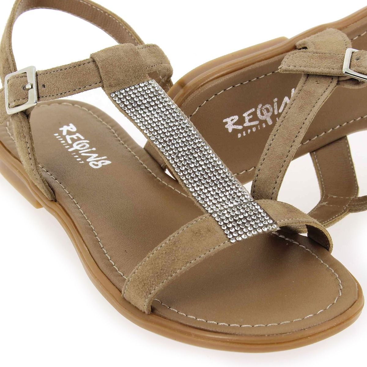 Reqins  TILSSI CUIR - Taupe