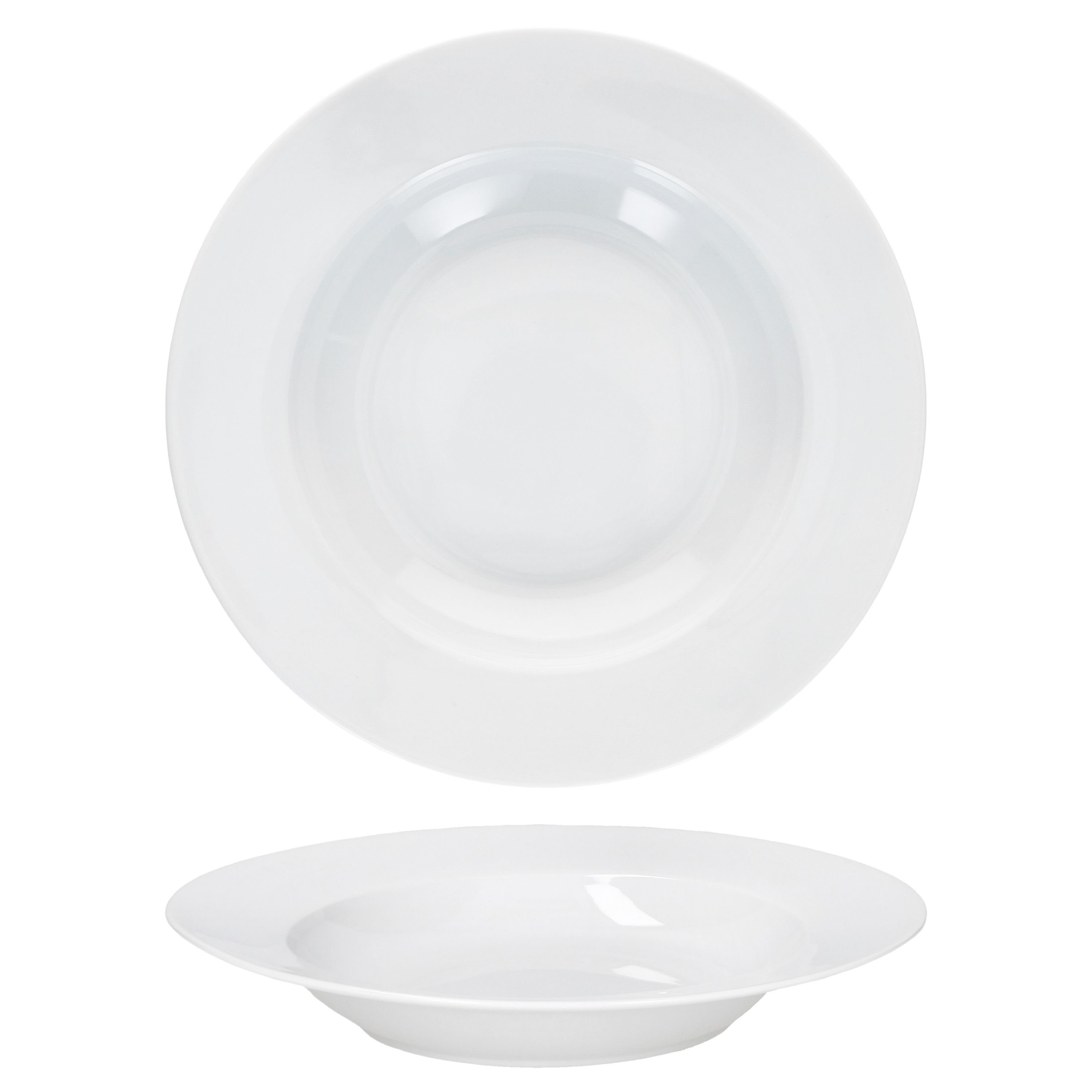 MamboCat Suppenteller 6er Set Tommy Suppenteller weiß 200ml Porzellan 6 Pers. tiefe Teller