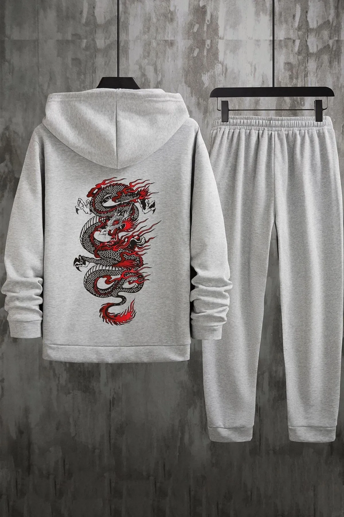 uyguntarz  Bedrucktes Unisex-Trainingsanzug-Set „Chinesebox“.