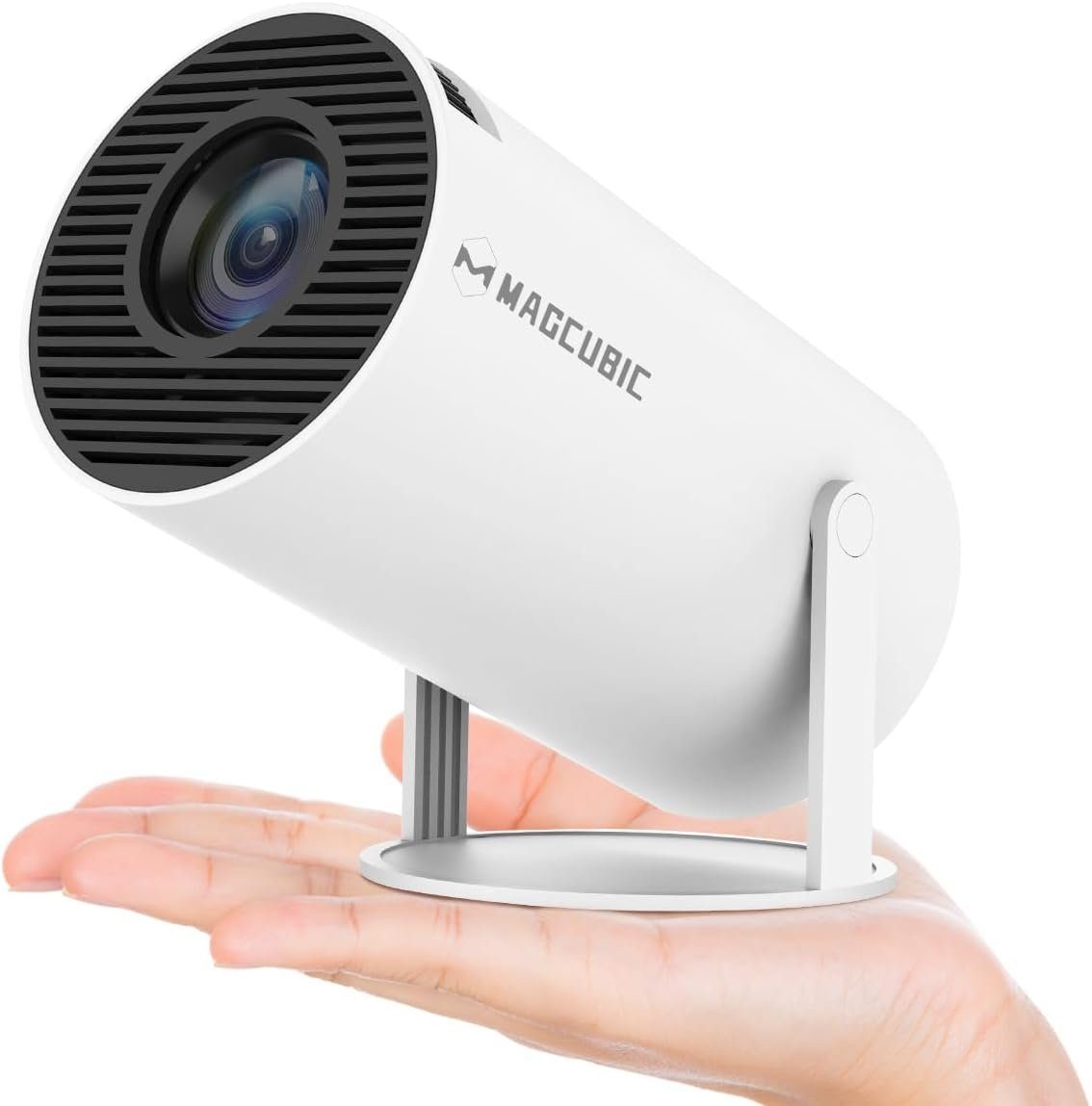 Magcubic 4K Beamer WiFi6 und Bluetooth 5.0 Portabler Projektor (200 lm, 10000: 1, 3840 x 2160 px, mit Eingebaute Android OS 11.0 Projektor YouTube 130 Zoll360-Grad-Flip)