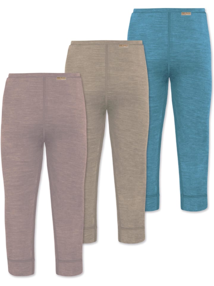 Normani Outdoor Sports 3er Pack Baby Merino Hose Unterhose „Tihoi