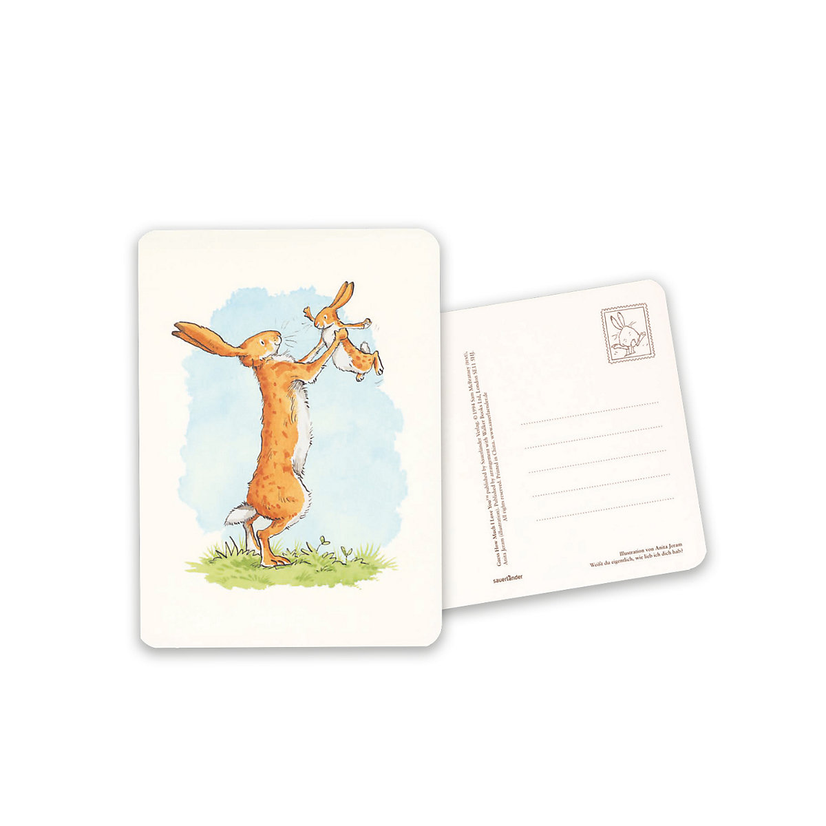 Weißt du eigentlich, wie lieb ich dich hab Postkartenbuch