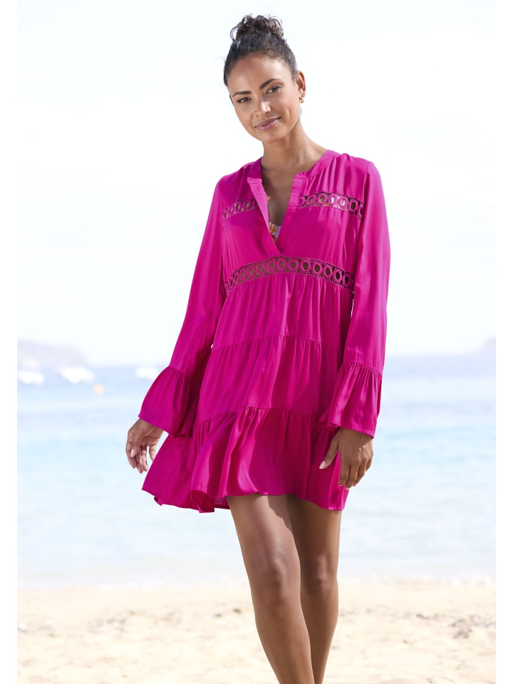 LASCANA Longbluse in pink günstig kaufen