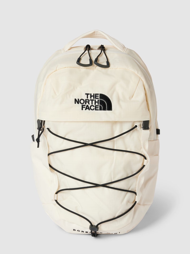 Rucksack mit Logo-Stitching Modell 'BOREALIS MINI' in ecru