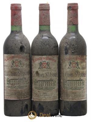 Château La Croix Saint André  1982 - Lot de 3 Bouteilles