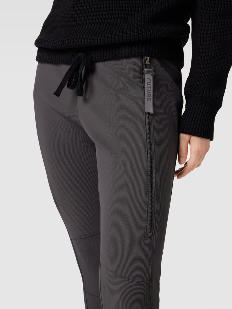 Sweatpants mit Tunnelzug Modell 'Future' in anthrazit