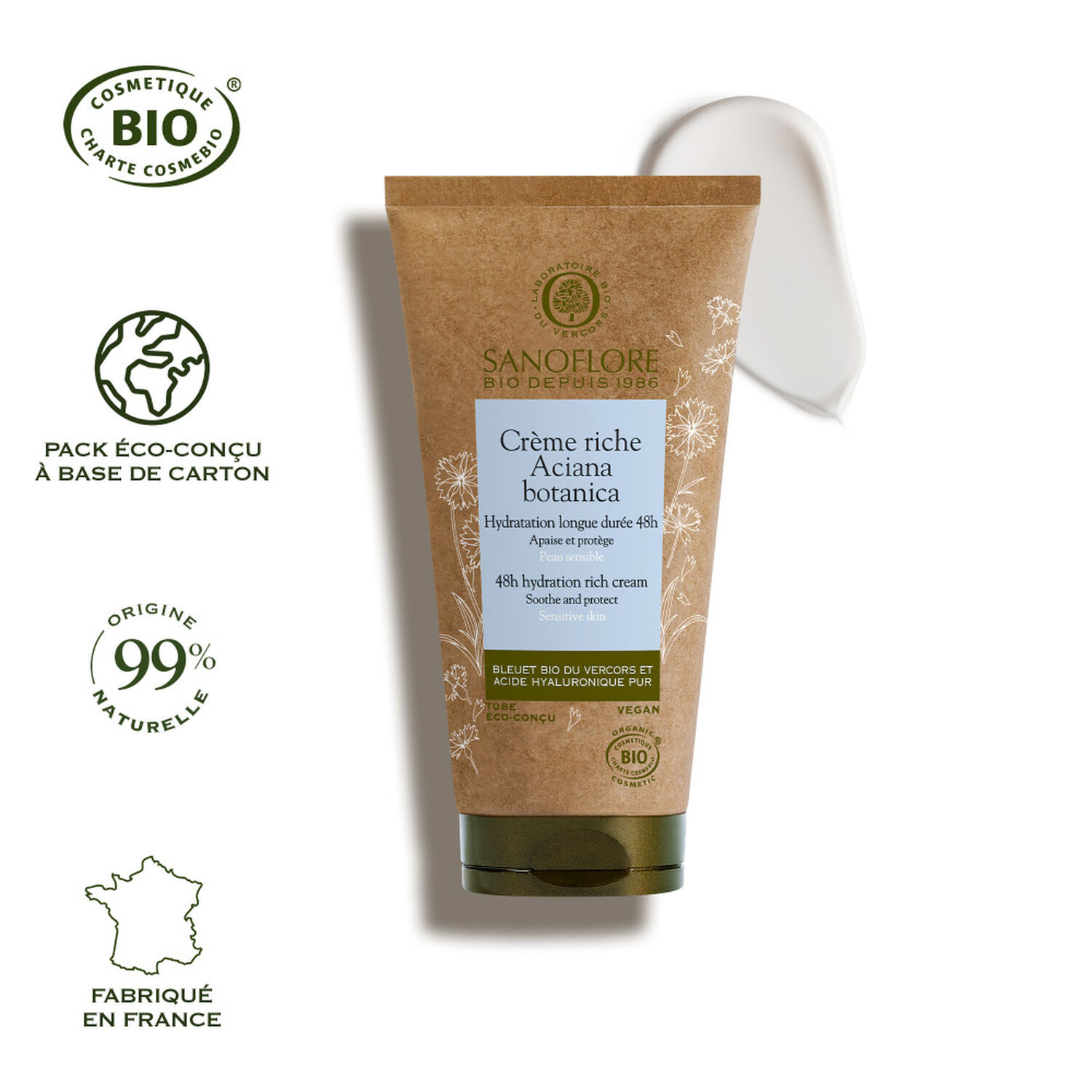 Sanoflore Crème Riche Aciana Botanica Soin Intensif Riche 50 ml