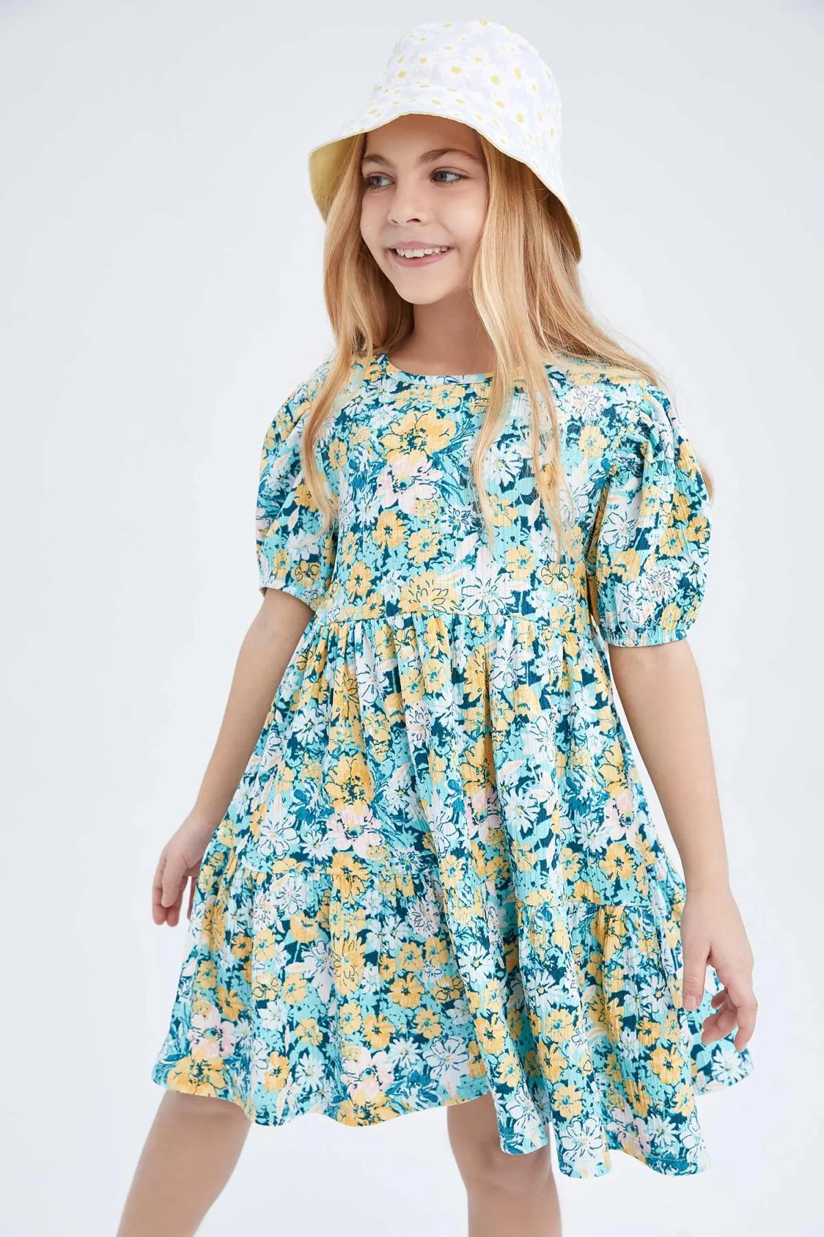 DeFacto  Geblümtes Kurzarmkleid für Mädchen Z5274a623sm