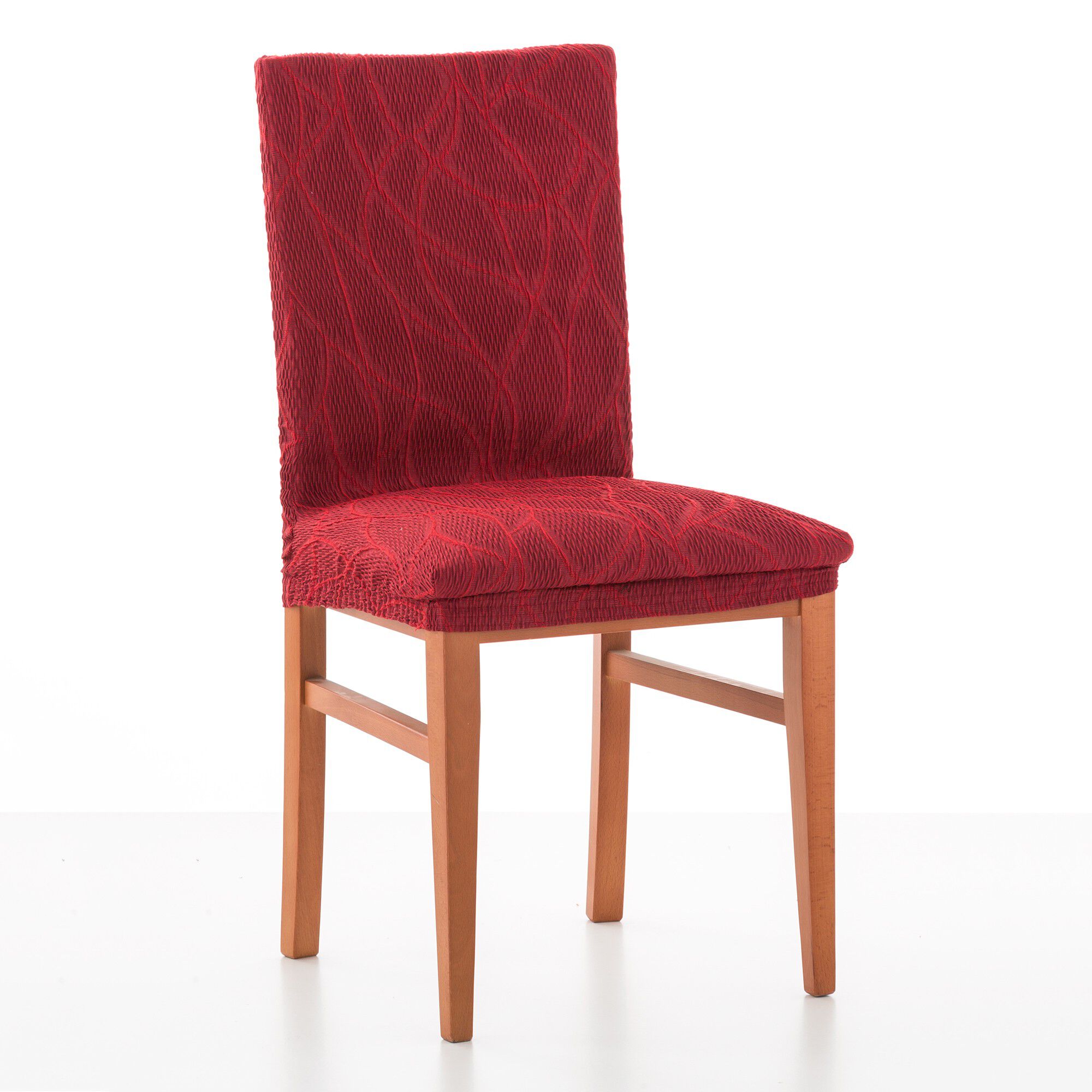 Housse intégrale extensible motif jacquard 