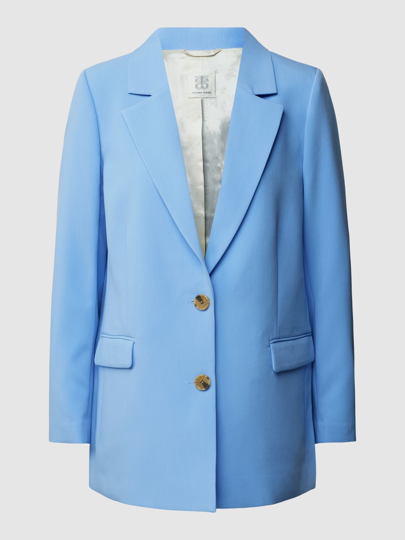 Blazer mit Knopfleiste Modell 'Levien' in hellblau