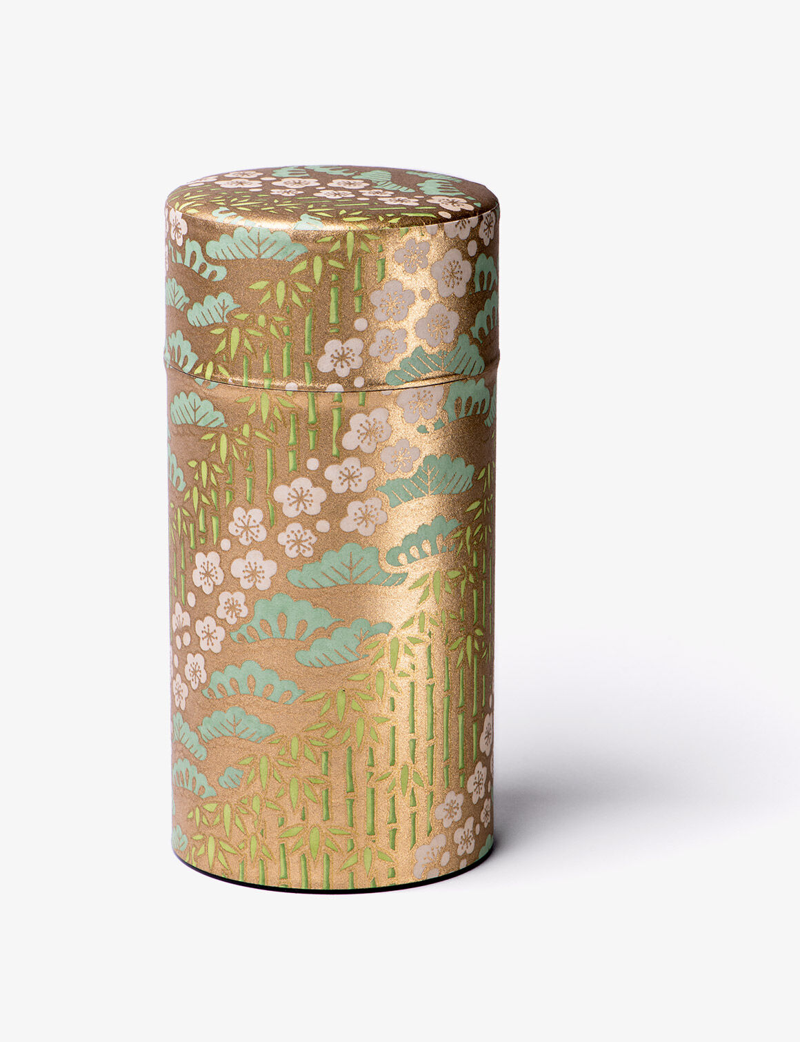 Sakura, Boîte à thé papier washi or 150g