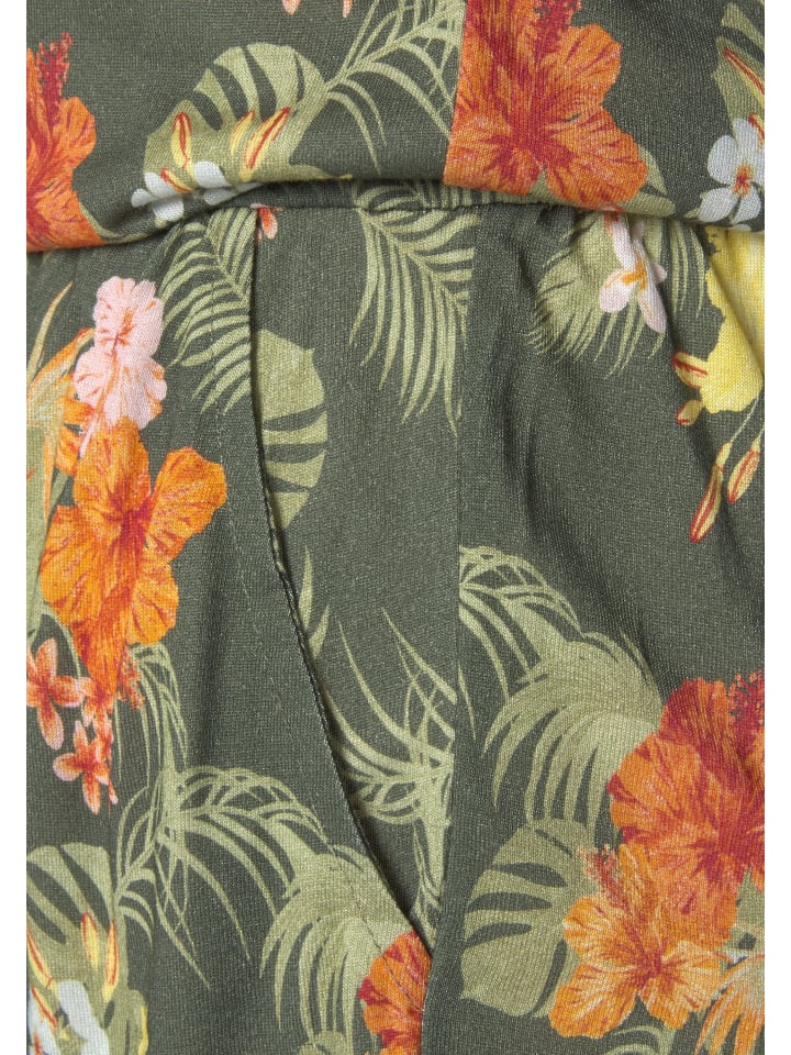 LASCANA Kurzoverall in khaki bedruckt günstig kaufen