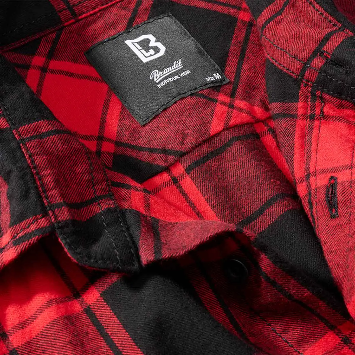 Checkshirt kurzarm rot-schwarz