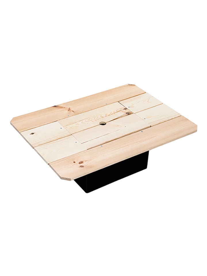 Nature Fellow Bierkasten-Tischplatte in Natur/ Schwarz - (B)79 x (H)10,5 x (T)57,5 cm günstig kaufen onesize