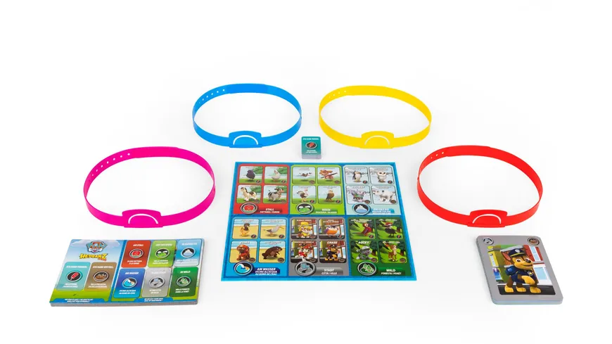 Spin Master - Hedbanz Junior – Paw Patrol, das witzige Ratespiel für 2-4 Fellfreunde ab 4 Jahren