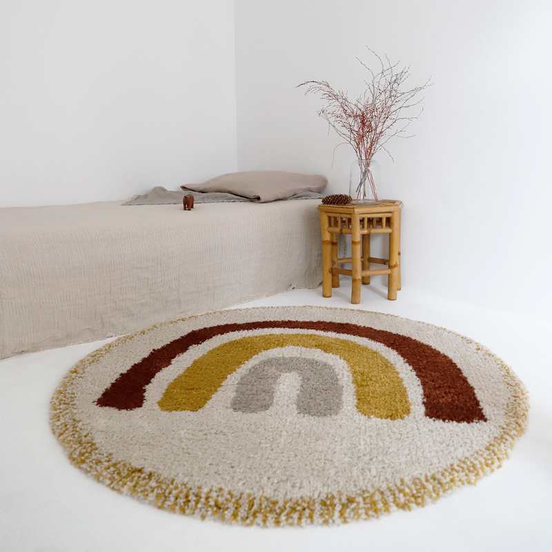Tapis arc en ciel 120cm Bohemian Rainbow