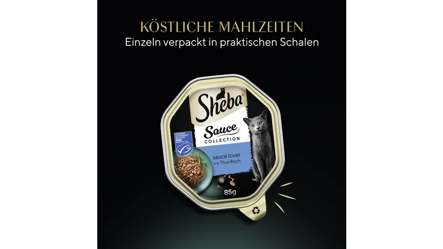 SHEBA® Schale Sauce Lover mit Thunfisch MSC 85g 85 g