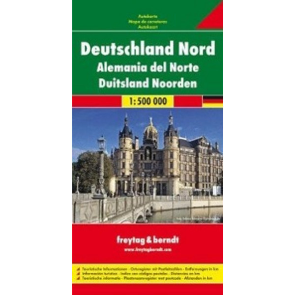 Deutschland Nord, Autokarte 1:500.000 - Straßenkarte
