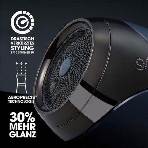 ghd helios Haartrockner blau & body goals Volumschaum Pflegebundle
