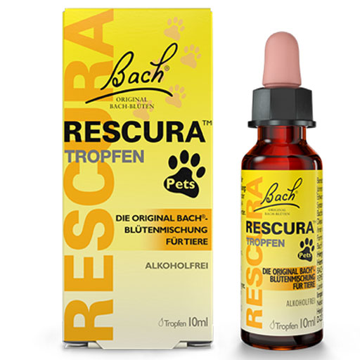 BACHBLÜTEN Original Rescura Pets Tro.alk.frei vet.  10 ml  Tropfen