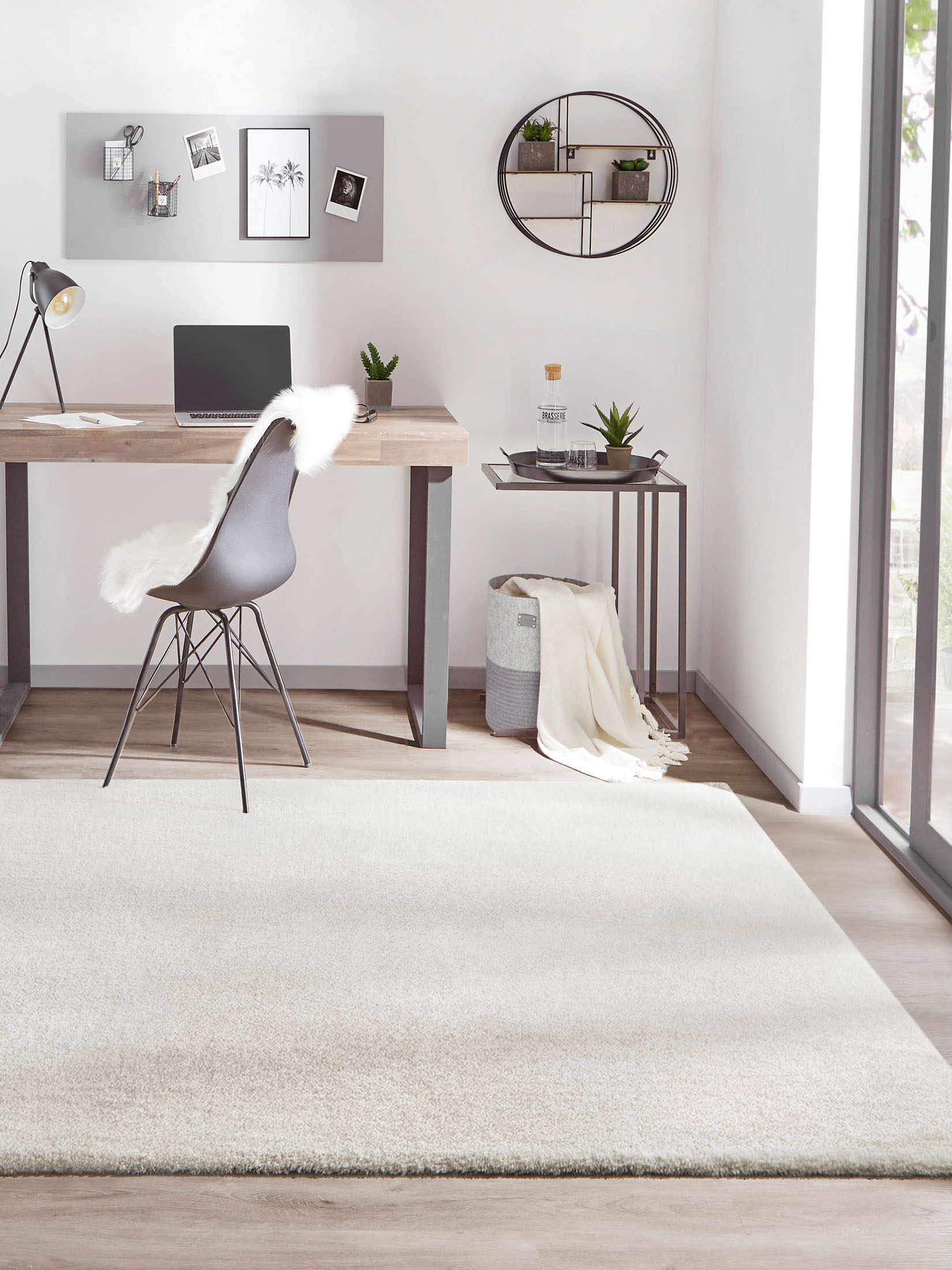 Sensation Hochflor-Teppich, Weiss