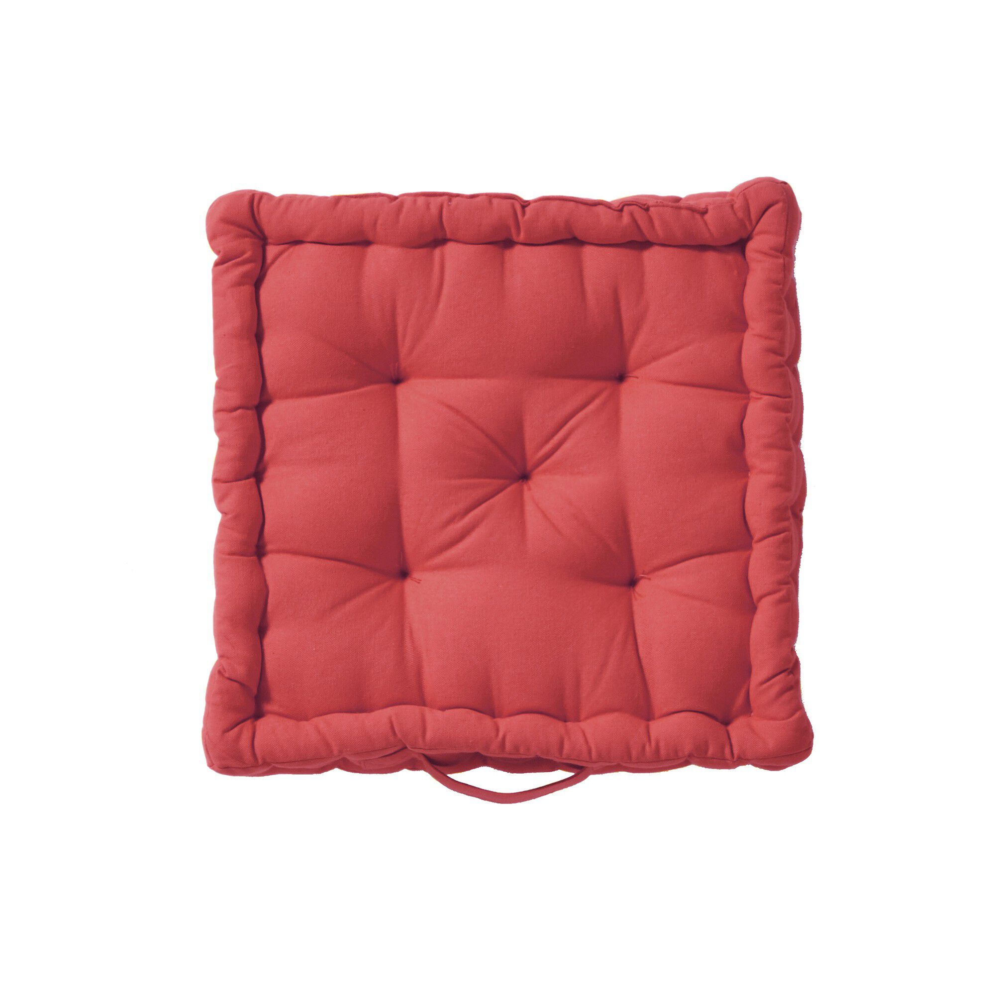 Coussin de sol uni coton