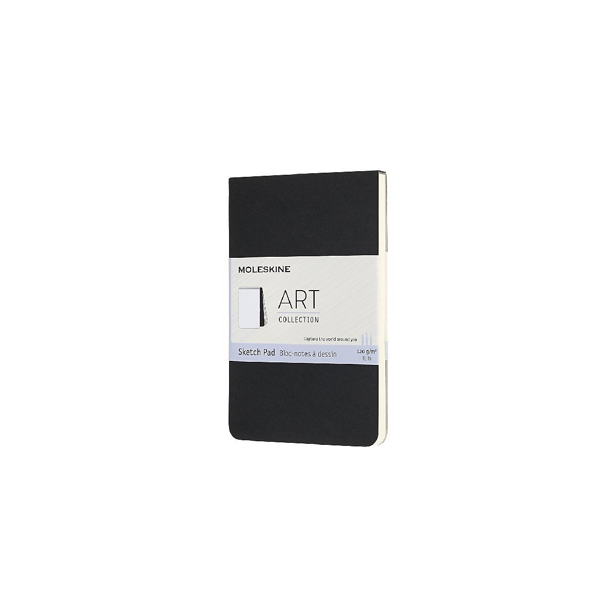 Moleskine Kreativ Notizbücher, Skizzenblock, Pocket, A6, 120G-Papier, Kartoneinband, Schwarz
