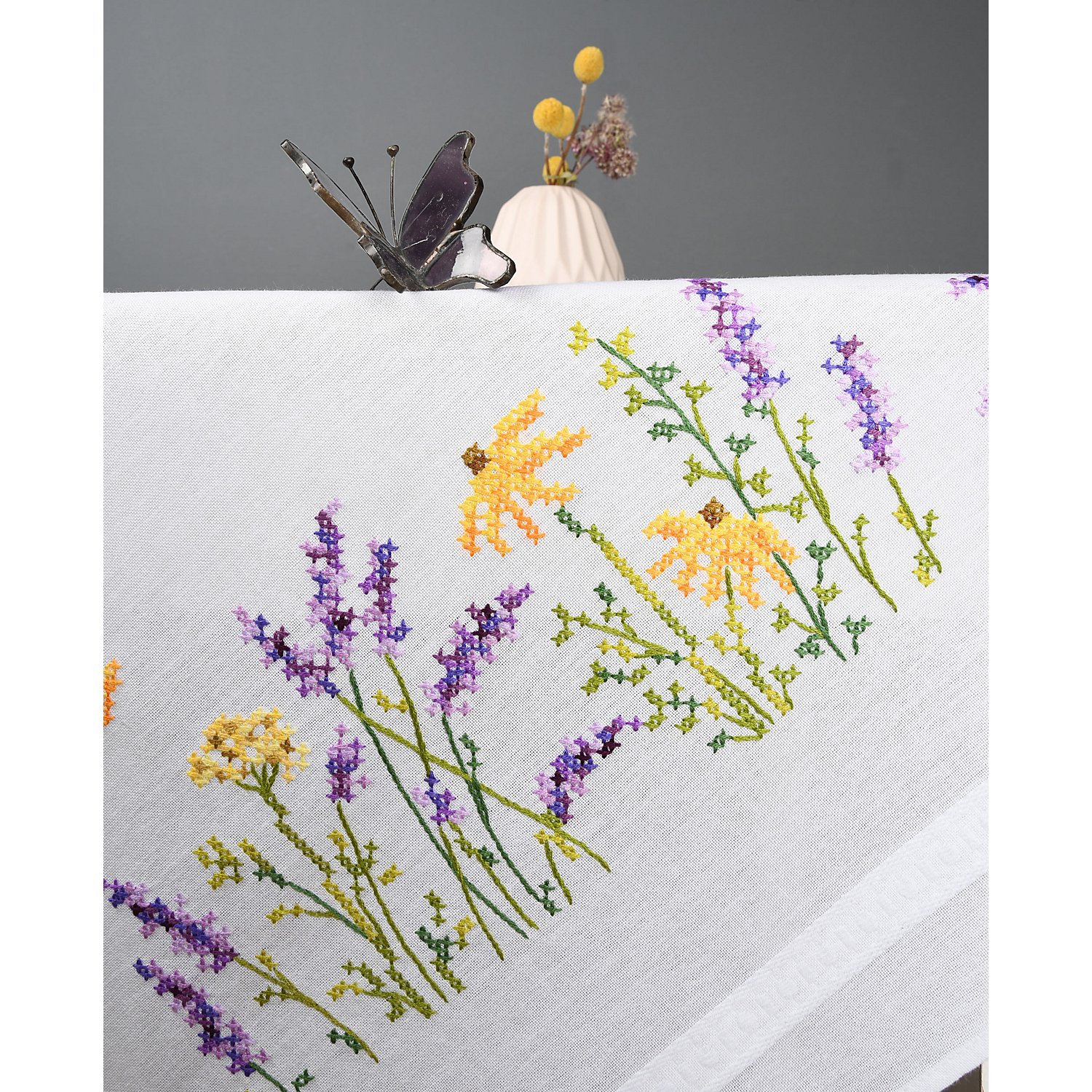 Stickmitteldecke 