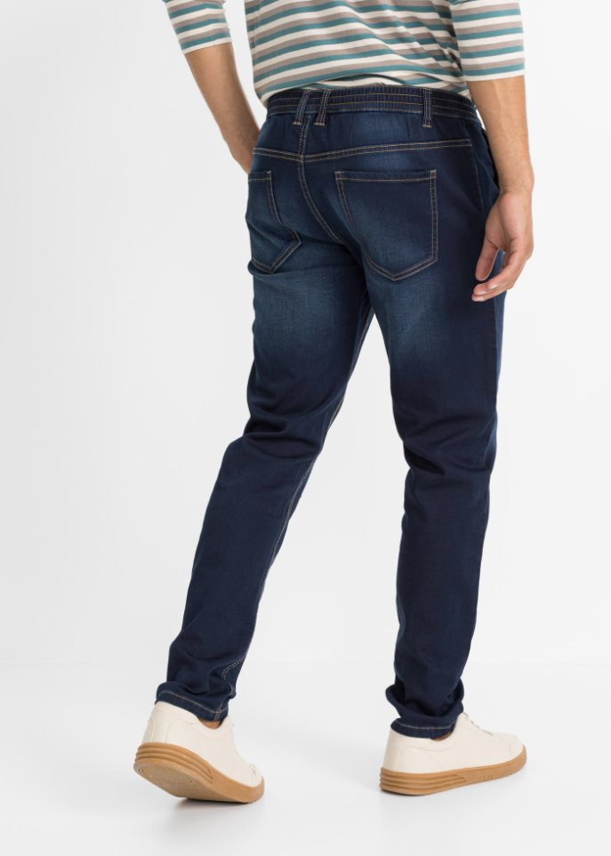 Regular Fit Sweat-Schlupfjeans, Tapered