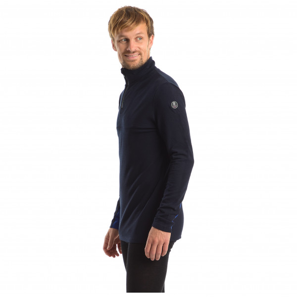 We Norwegians - Tryvann Colblock Zipup - Merinolongsleeve