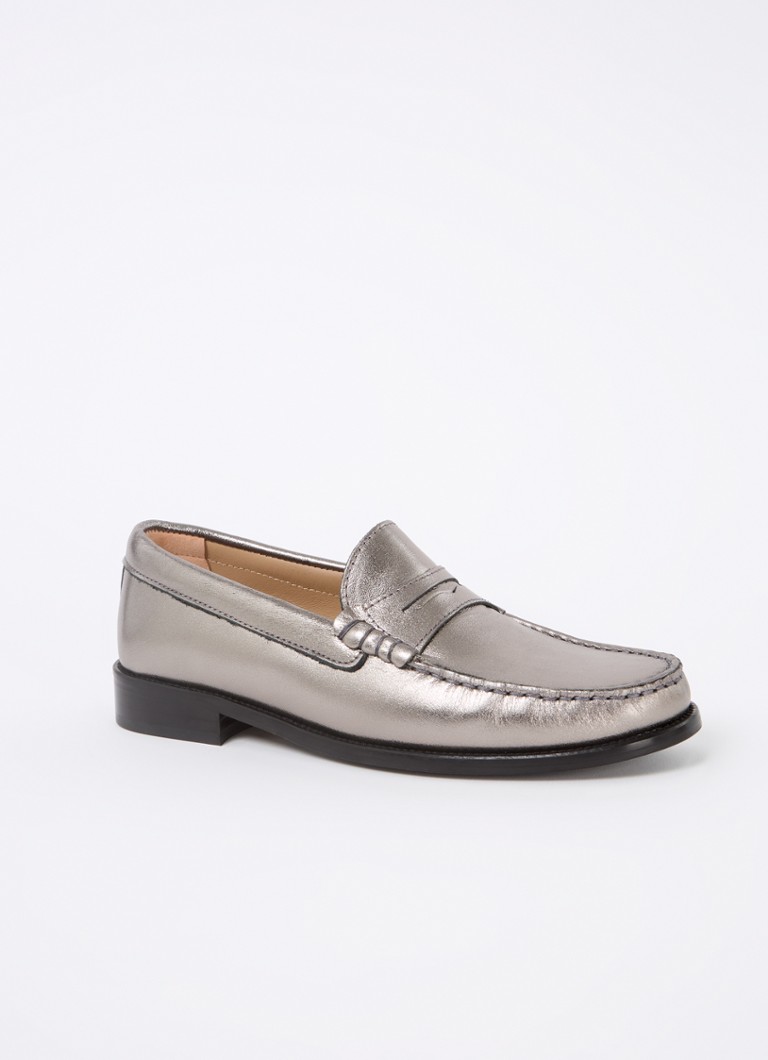 LKBennett Solo Lederloafer mit Metallic-Finish