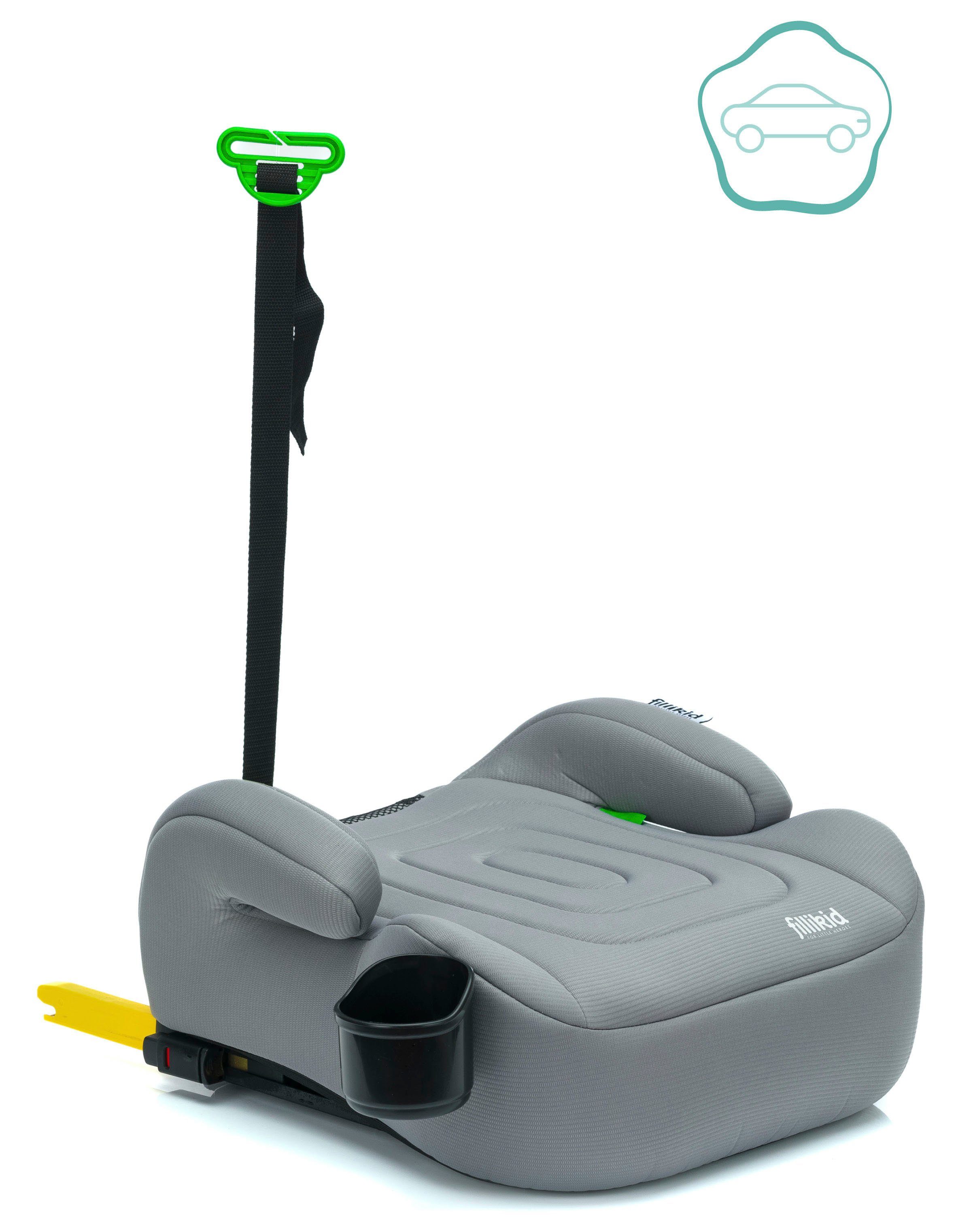 Fillikid Kindersitzerhöhung Flip Deluxe, Auto mit verlängerbarer Isofix i-size, ab: ab 6 Jahren, bis: bis 12 Jahre, 3 Farben erhältlich