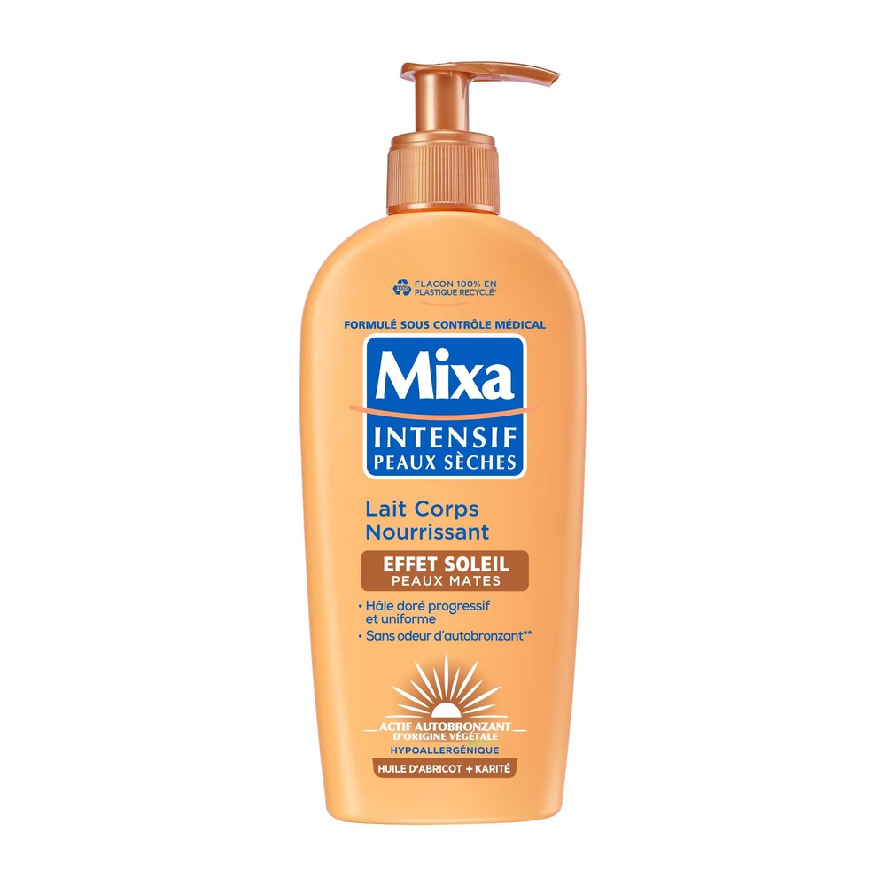mixa Mixa Intensif Peaux Sèches Lait corps autobronzant peaux mates
