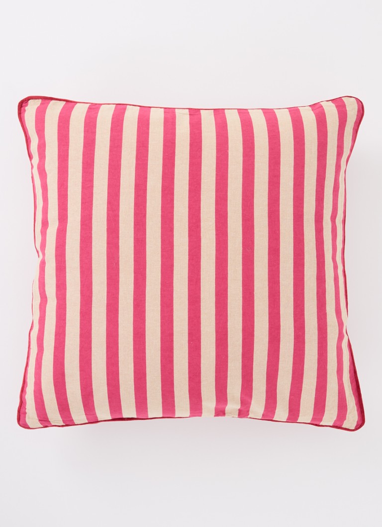 Cojín decorativo Anna + Nina, color magenta, 50 x 50 cm