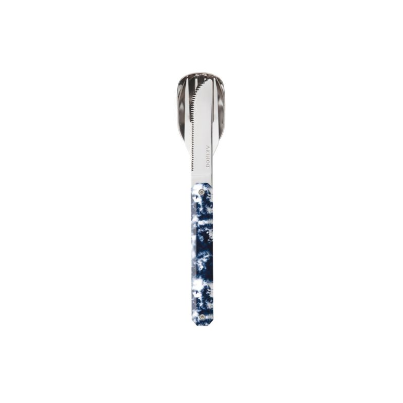 Akinod Magnetic Straight Cutlery 12H34 Mirror Tie & Dye Bleu