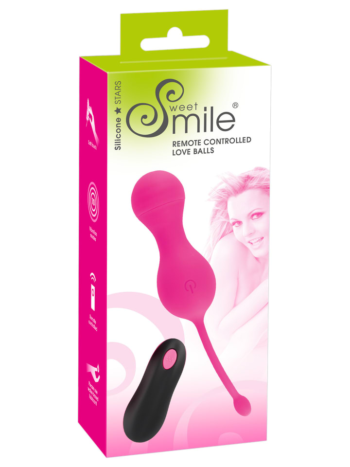 Sweet Smile vibrierende Liebeskugel RC Love Balls in pink günstig kaufen 16,5 cm
