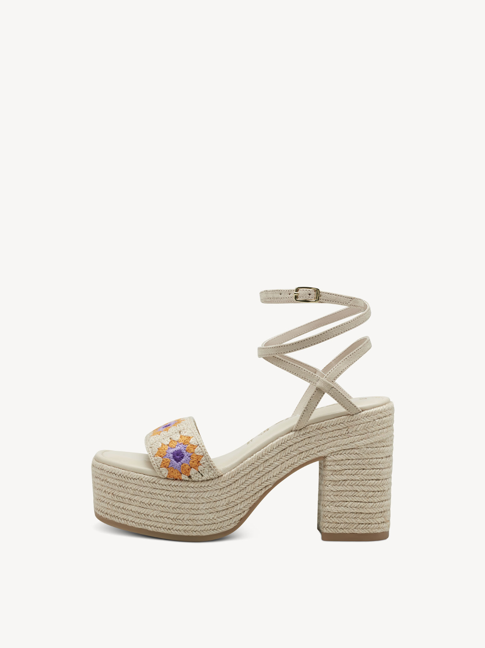 Sandale à talon - beige