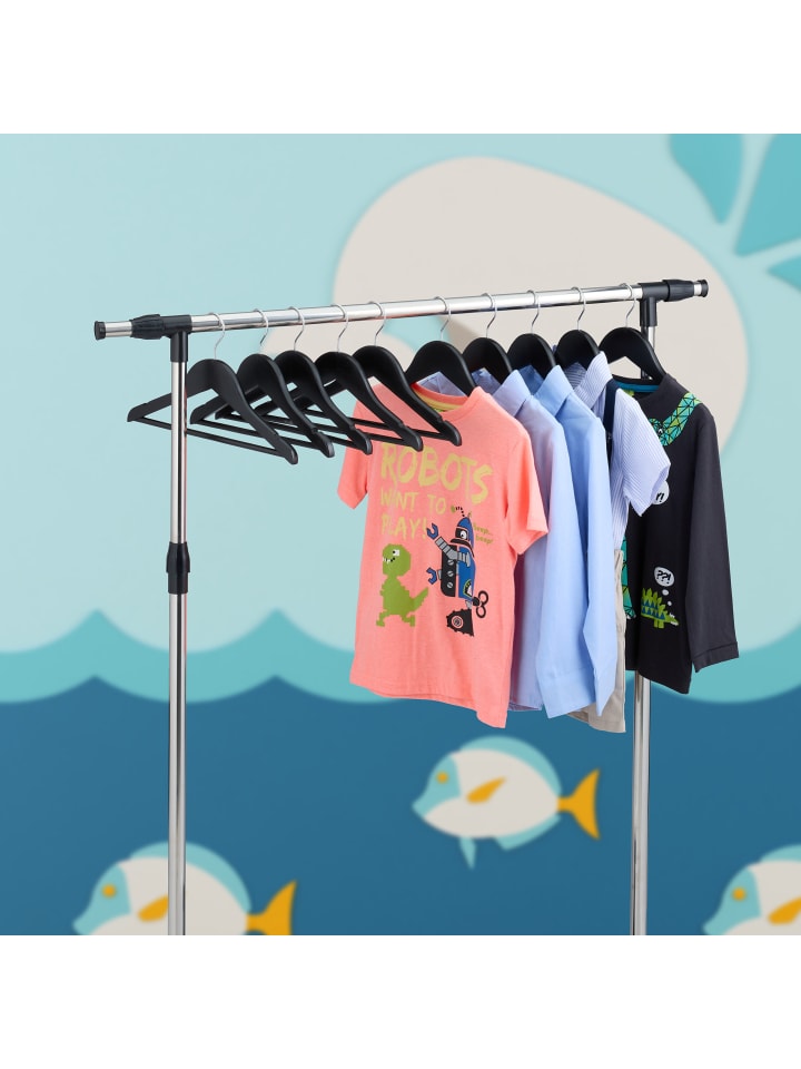 relaxdays 20 x Kinderkleiderbügel in Weiß - (B)30,5 x (H)19 x (T)1 cm günstig kaufen onesize