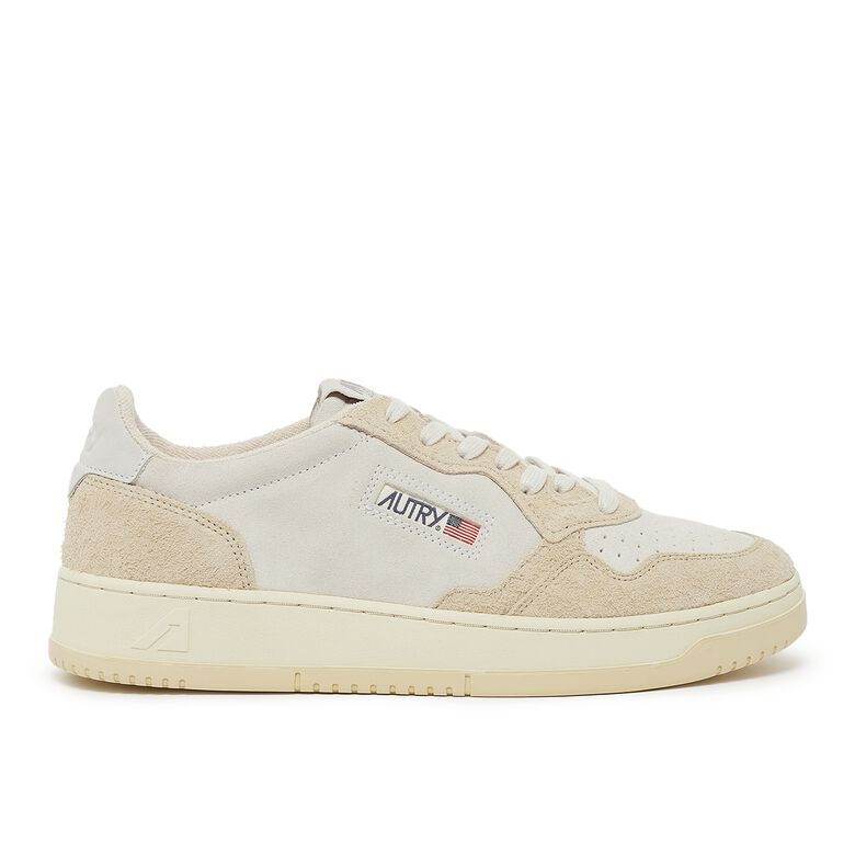 Autry Medalist Low Man SH02 suede/hair ecru