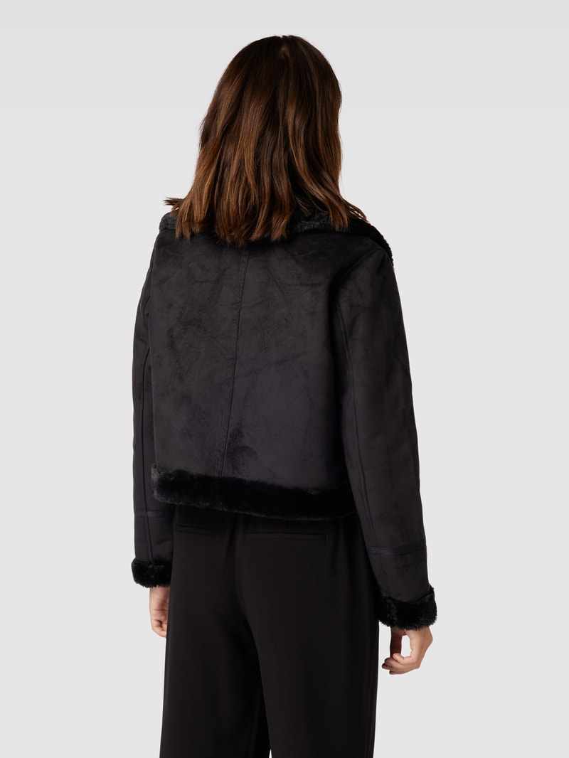 Bikerjacke in Leder-Optik Modell 'PEGGY' in schwarz