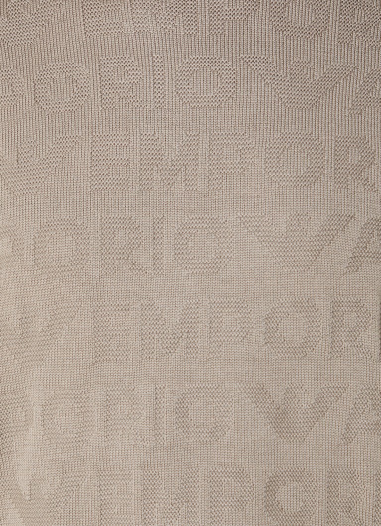 Emporio Armani  Grofgebreide pullover met ingebreid logoprint