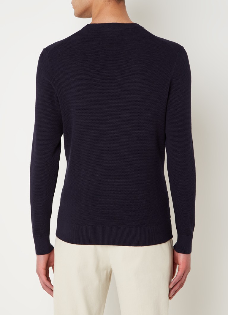 Profuomo Fine-knit round-neck pullover