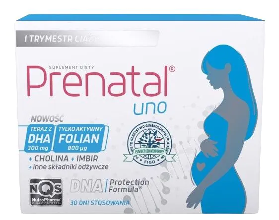 Prenatal Uno + DHA 60 kapsulių