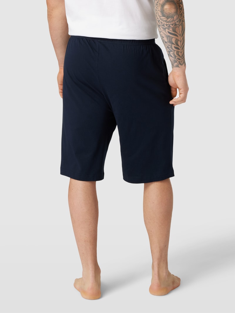PLUS SIZE Sweatshorts mit elastischem Bund Modell 'SAPPORO' in dunkelblau