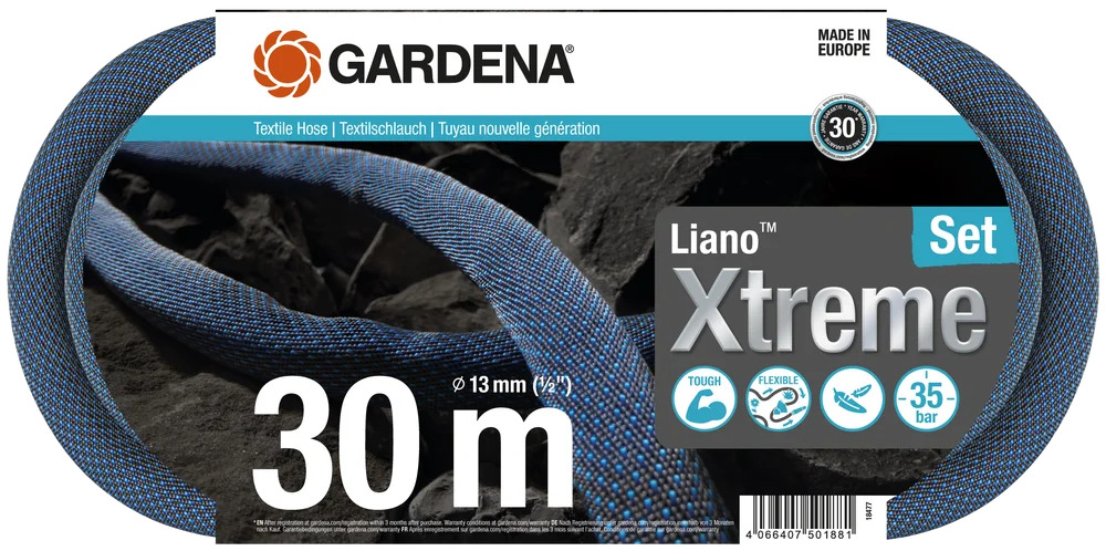 Gardena 18477-20 Textilný zavlažovač Liano™ Xtreme 30 m, sada